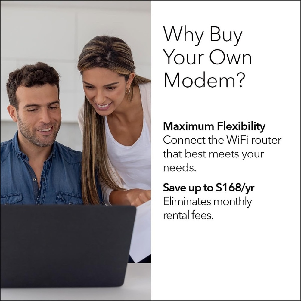 NETGEAR Nighthawk Multi-Gig Cable Modem with Xfinity Voice (CM2050V) - Picture 3 of 7